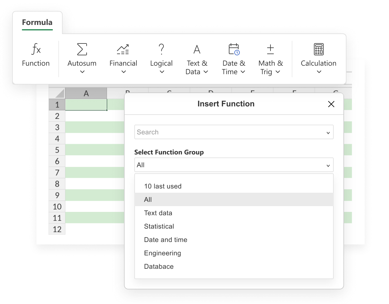 Open & edit XLSX files with intact formulas.